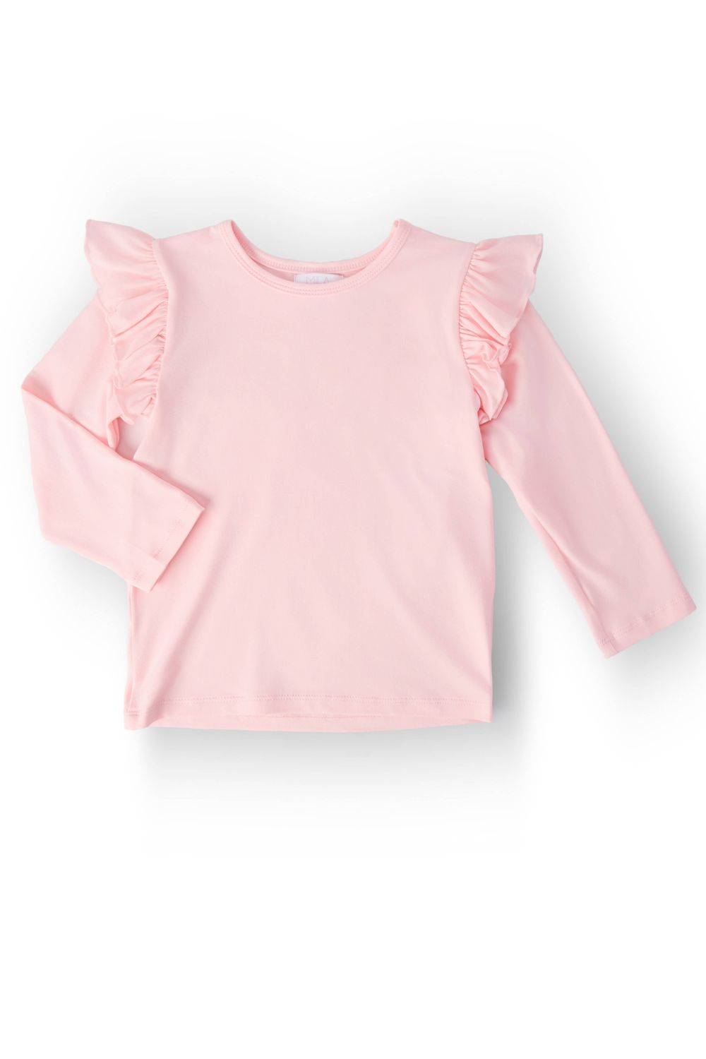 Petal Pink L/S Ruffle Tee