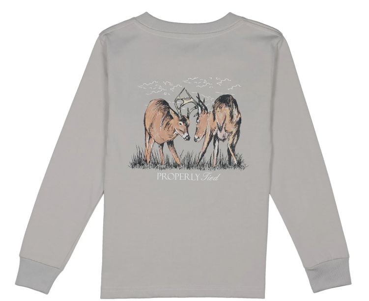 Properly Tied LS Boys Trophy Season- Ice Grey