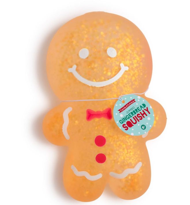 Jumbo Glitter Gingerbread Cookie Squishy