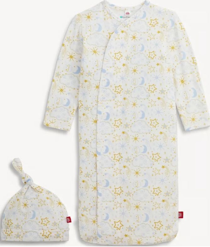 Star Signs Blue Modal Gown &amp; Hat Set NB-3M