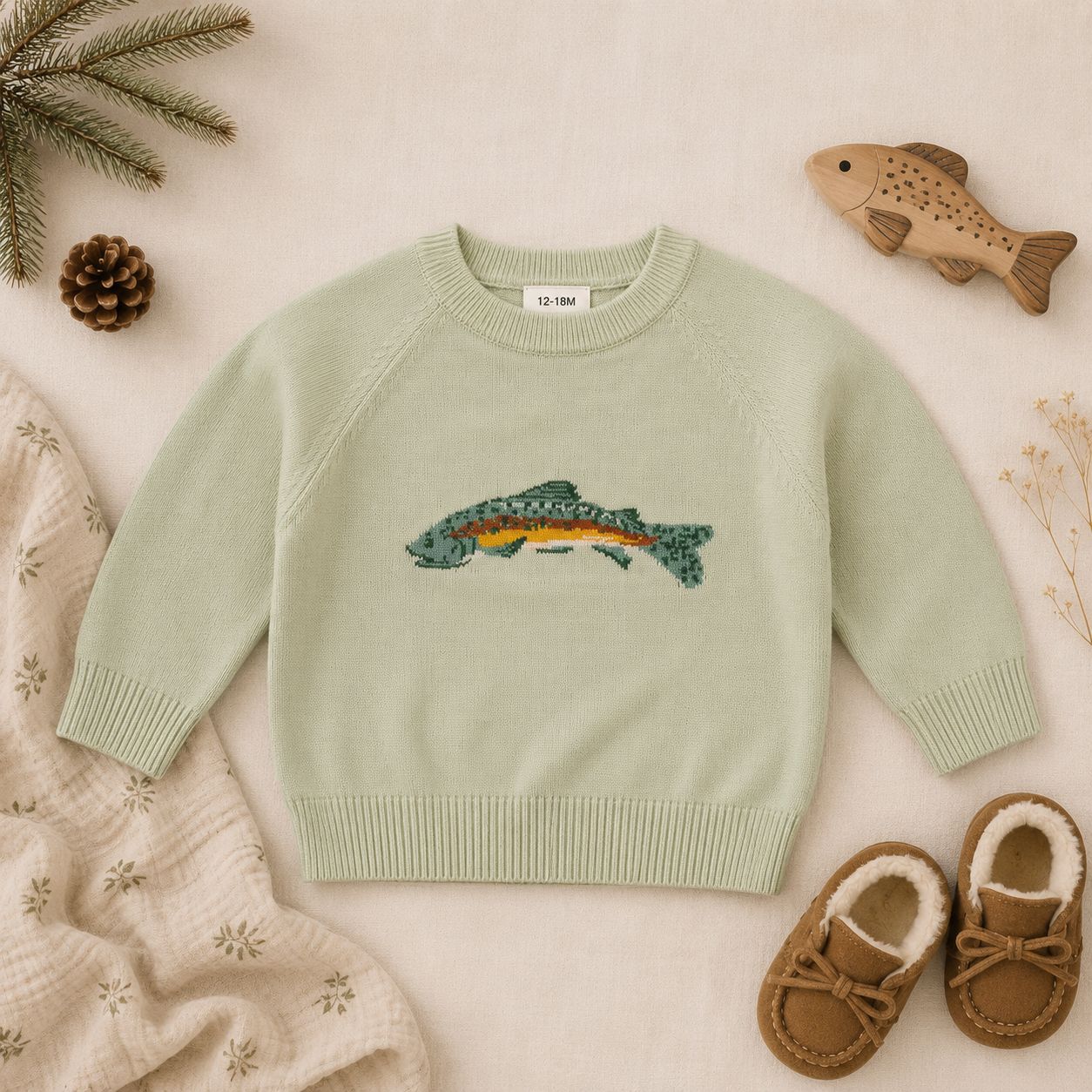 Fish Knit Sweater