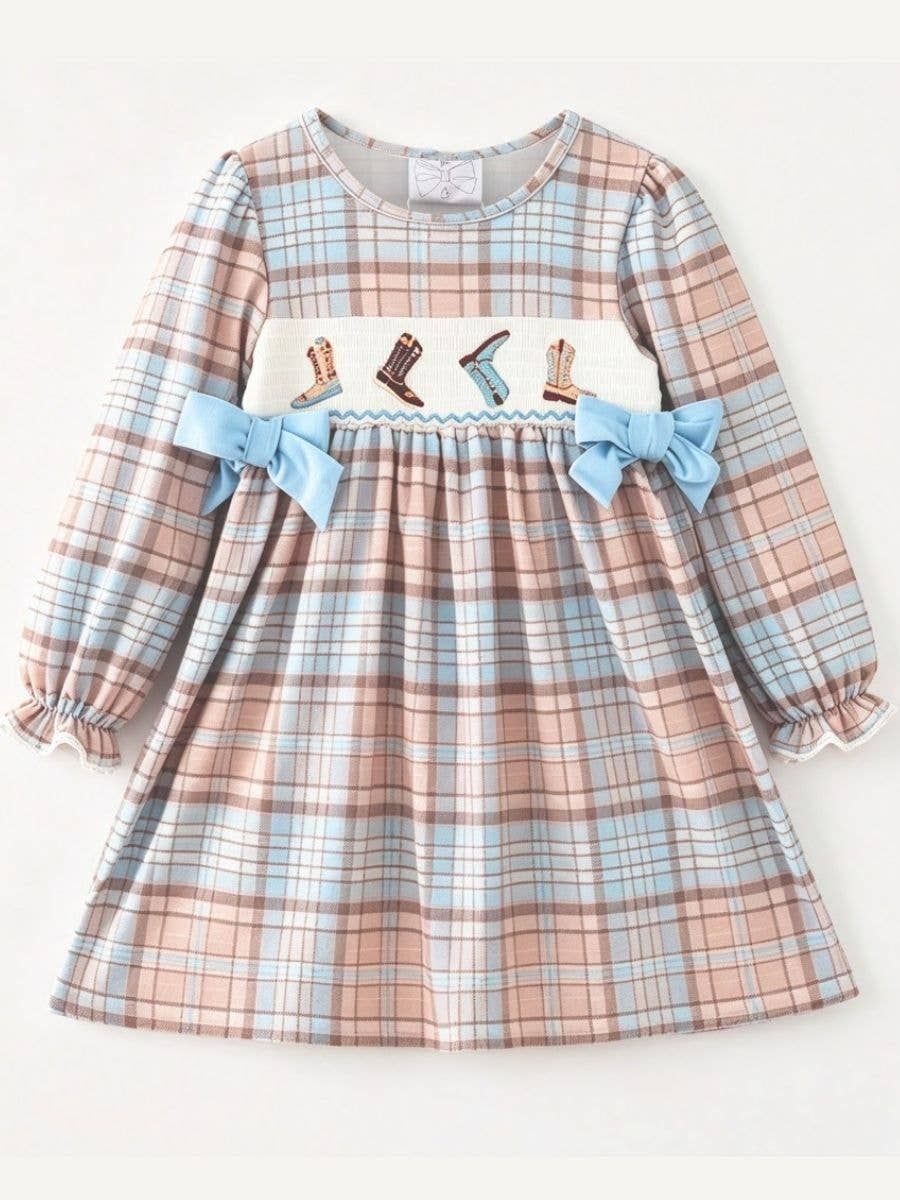 Smocked Cowboy Boots Dress