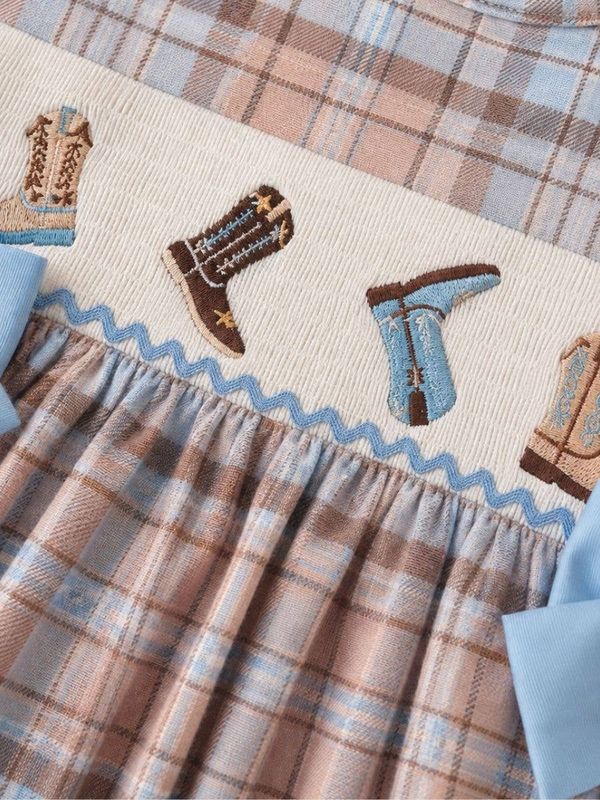 Smocked Cowboy Boots Dress