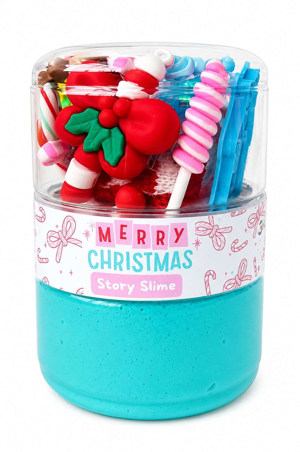 Candy land Christmas Slime Jar