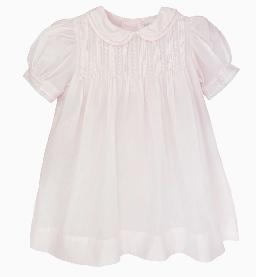 Pink Heirloom Smocked Pinktuck Dress