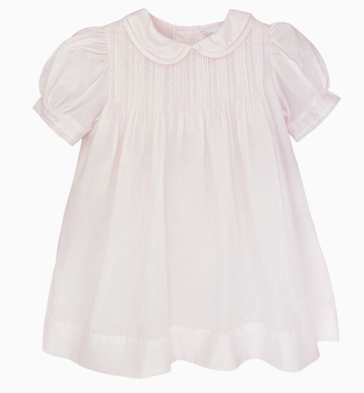 Pink Heirloom Smocked Pinktuck Dress