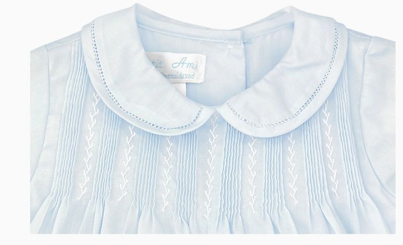 Heirloom Pink Tuck Blue Bubble
