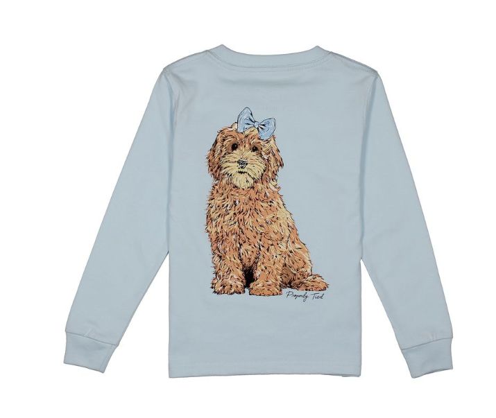Girls Goldendoodle LS Periwinkle