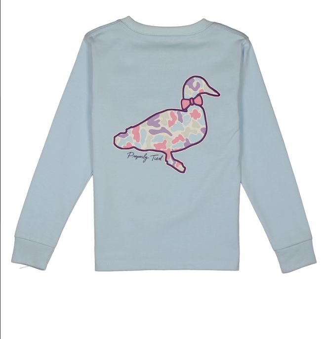 Girls LS Cotton Candy Camo Periwinkle