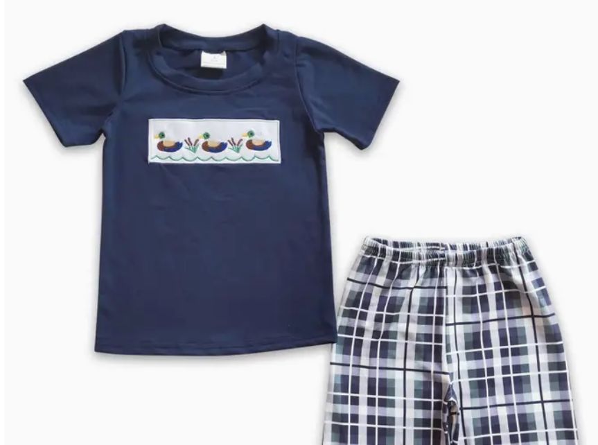 Navy Mallard Trio Set
