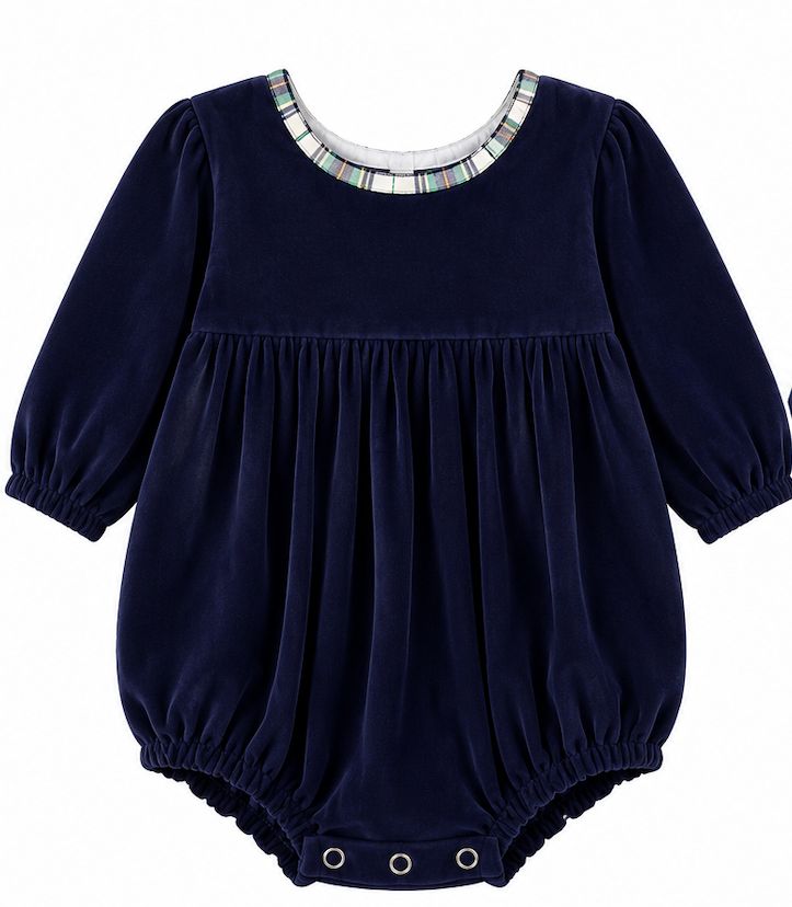 Navy Velvet Holiday Bubble