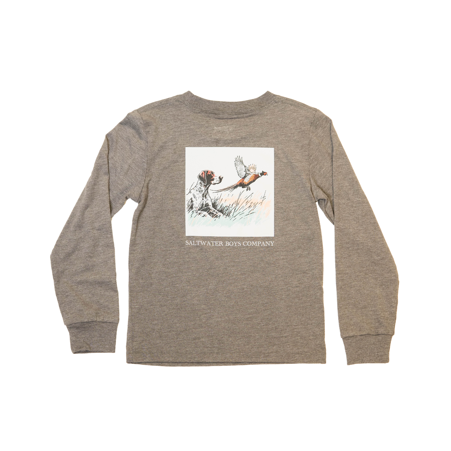 Hunt Scene Tee LS - Heather Brown: 4T