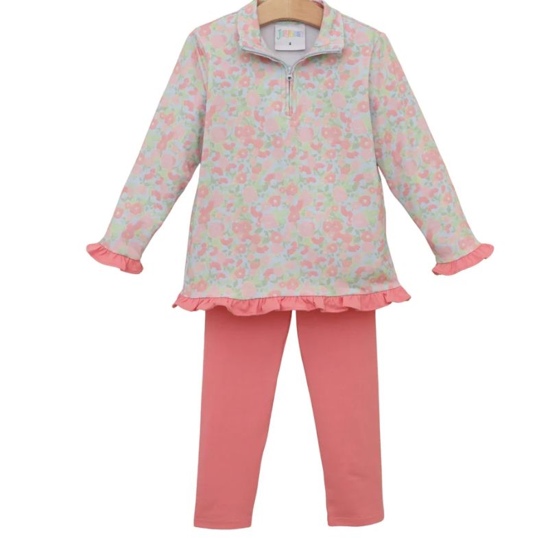 Cottage Blooms Elise Ruffle Pullover Set