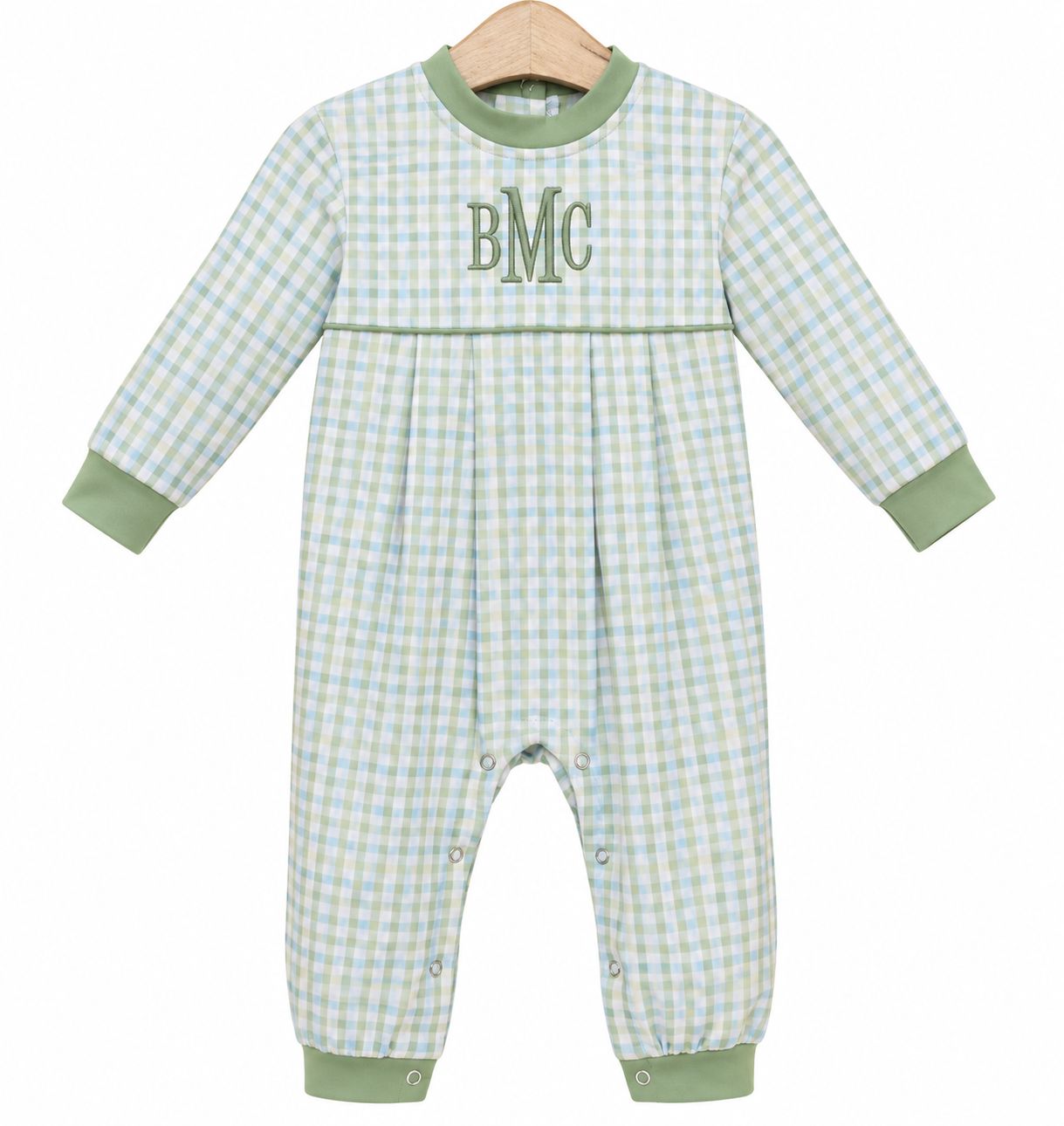 Basin Plaid LS Romper