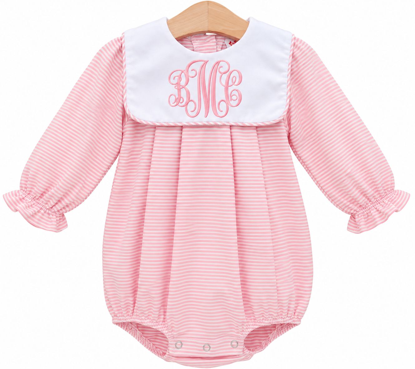 Pink Stripe Jane LS Bubble