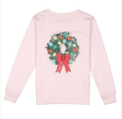 Properly Tied Girls Wreath LS Rose