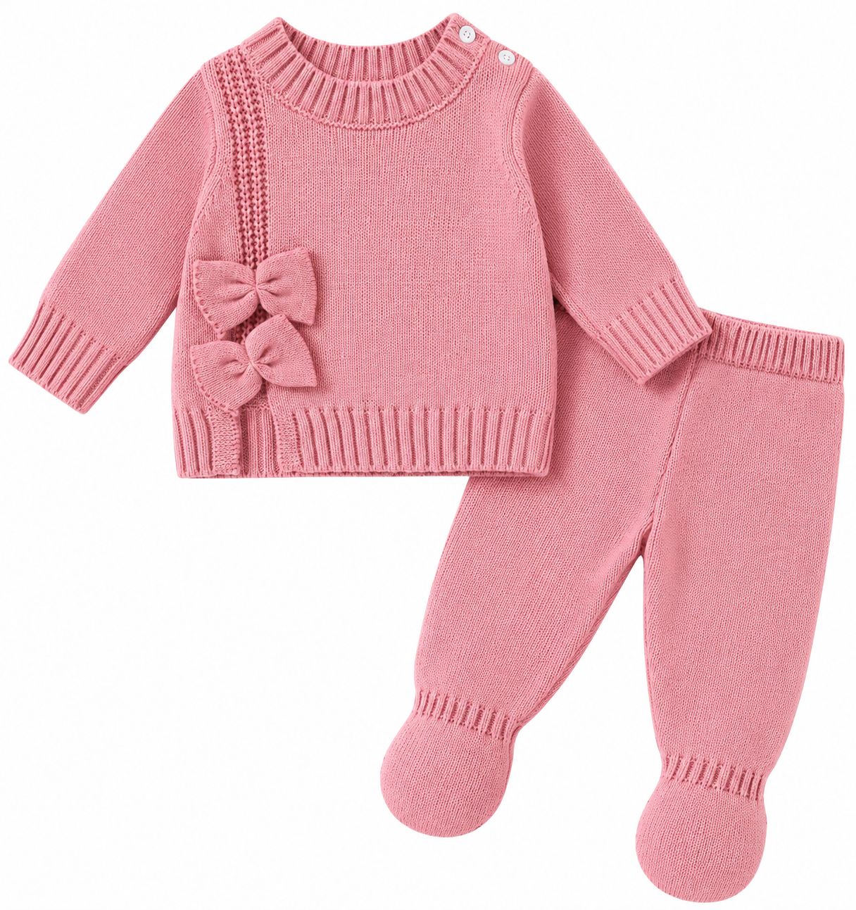 Girls Knit Cardigan w/ side bows