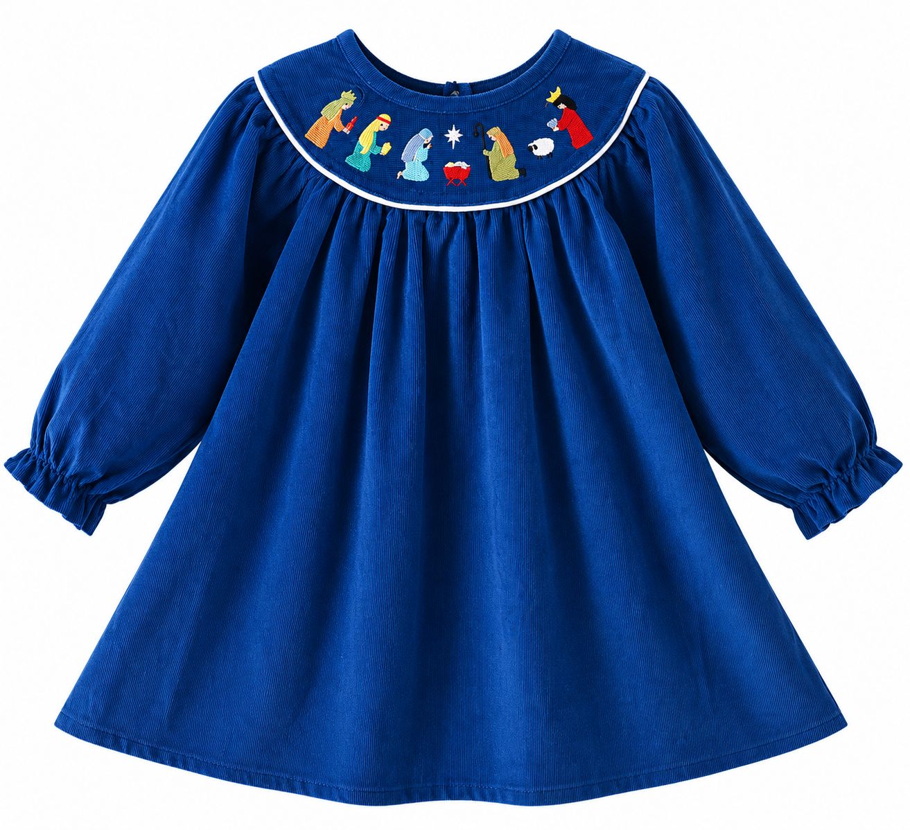 Navy Corduroy Nativity Dress