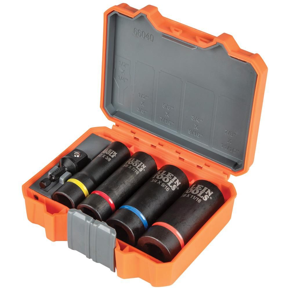 Klein 2-in-1 Socket Set- 5 Pieces #66040
