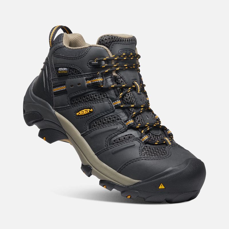 Keen Women&#39;s Lansing Waterproof Mid (Steel Toe) #1025698