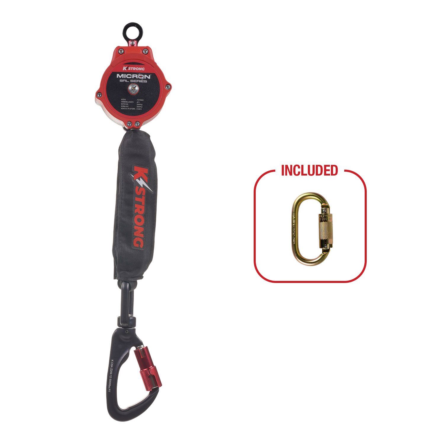 KStrong® 6 ft. Micro SRL with Aluminum Hook(ANSI)