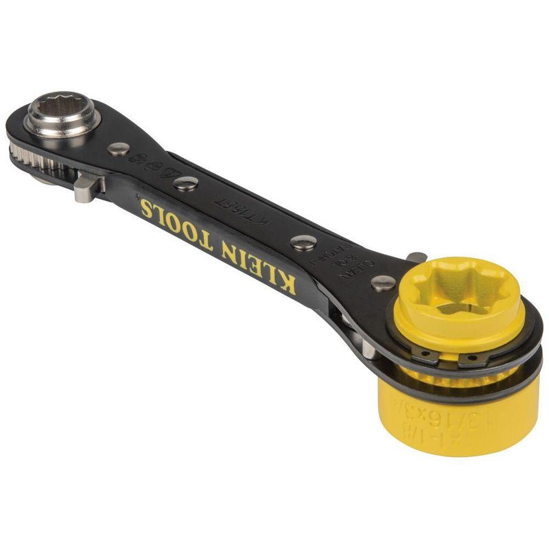 Klein 6-in-1 Linemans Ratcheting Wrench KT155T