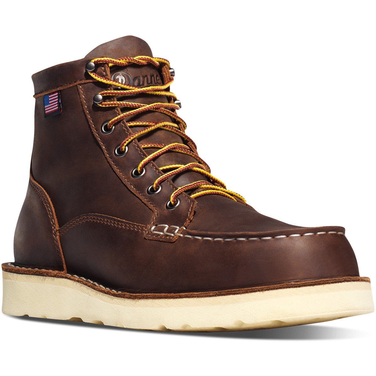 Danner Bull Run Moc Toe Brown 6&quot; Steel Toe #15564
