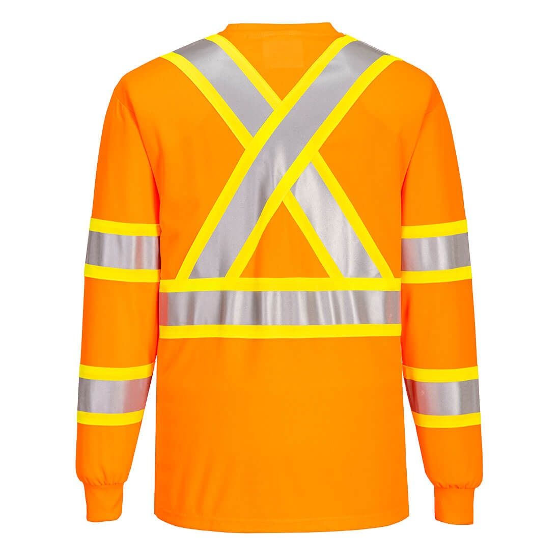 Portwest Hi-Vis X Back Contrast Tape T-Shirt L/S - CA111