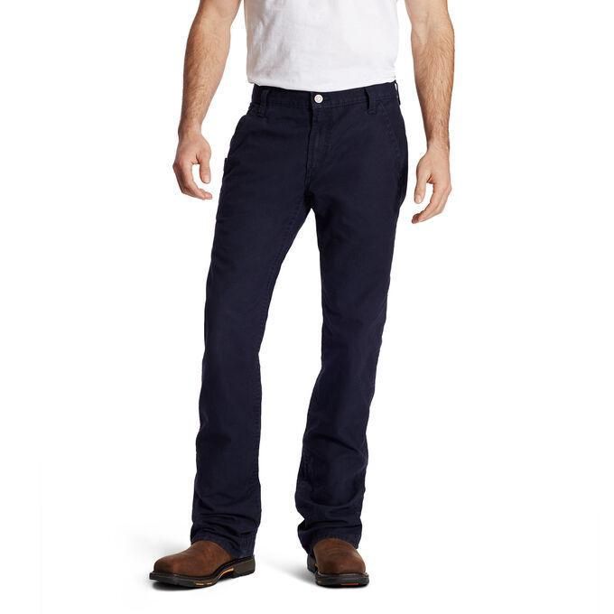 Ariat FR M4 Relaxed Workhorse Boot Cut Pant-Navy #10019623