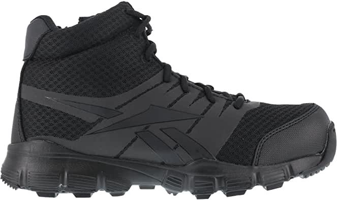 Reebok Mens Dauntless Ultra Light Seamless 5&quot; Athletic Hiker with Side-Zip-Black RB4507