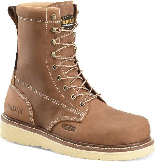 Carolina 8&quot; AMP Waterproof Comp Toe Wedge Work Boot CA7842