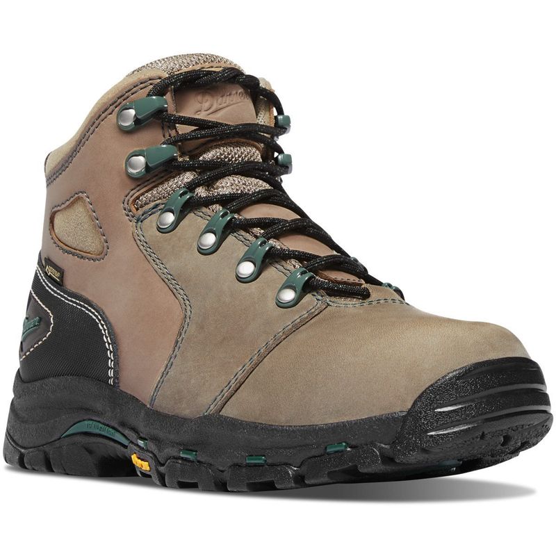 Danner Womens Vicious 4&quot; Brown/Green Composite Toe  #13853