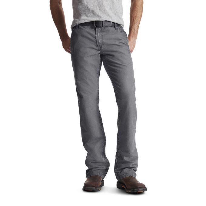 Ariat FR M4 Relaxed Workhorse Boot Cut Pant-Grey #10017226