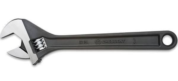 Crescent 12&quot; Black Phosphate Adjustable Wrench 1 1/2&quot; Opening