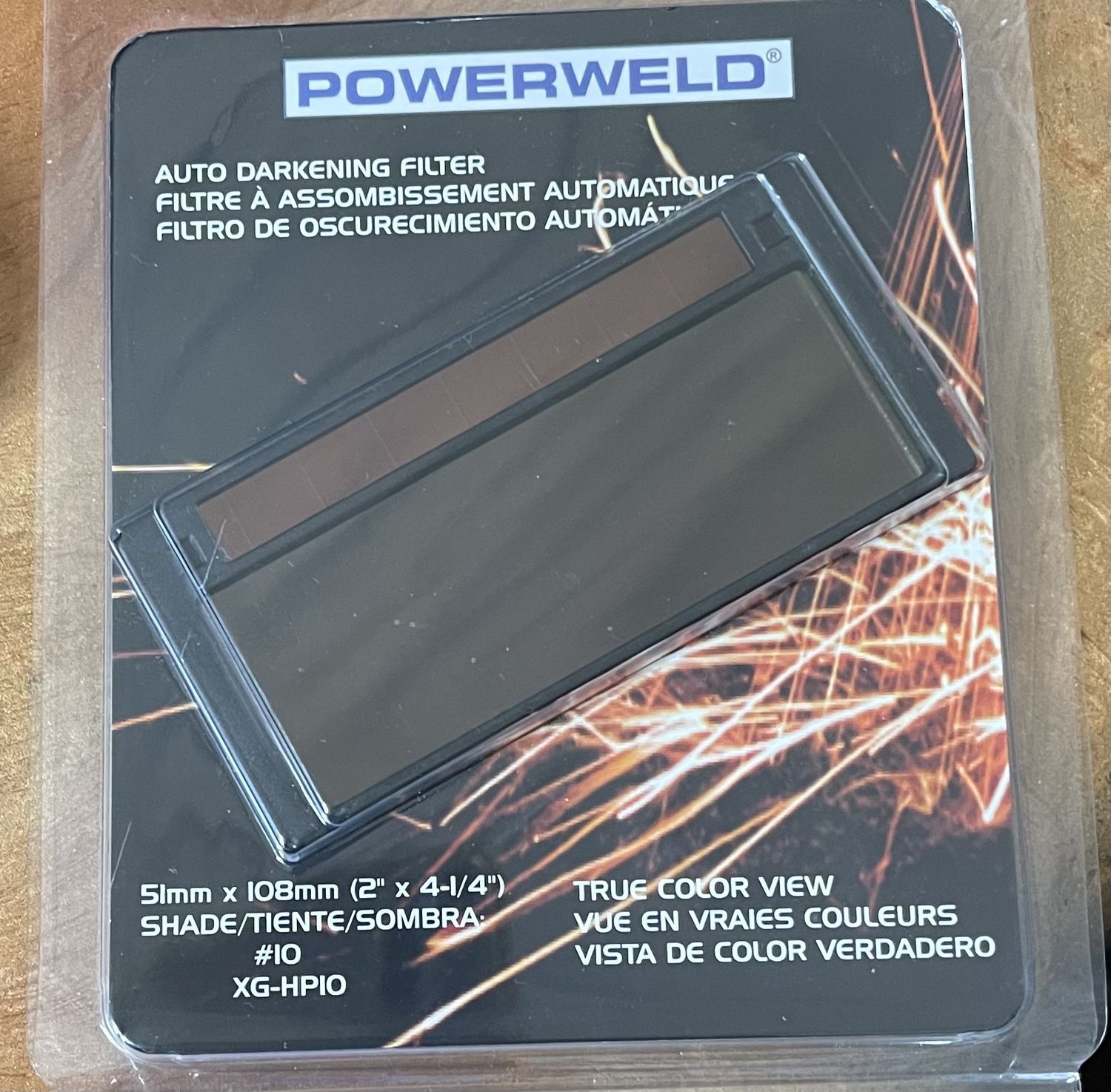 Powerweld Auto Darkening Filter 2&quot; X 4-1/4&quot; #XG-HP10