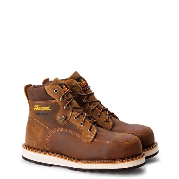 Thorogood Iron River Series-6&quot; Waterproof Composite Toe, Wedge Sole-Moc Toe #804-4145