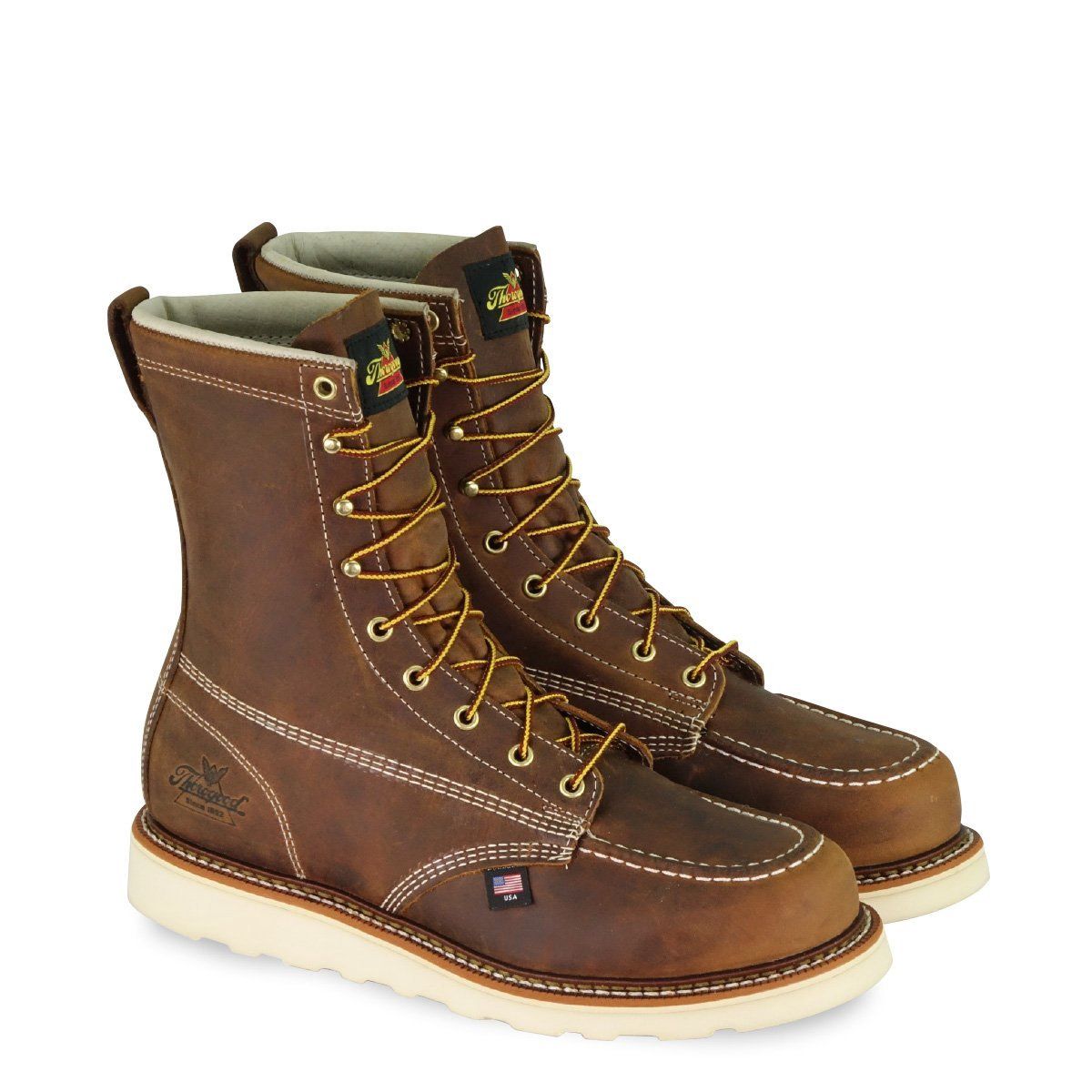 Thorogood 8&quot; Crazyhorse Moc Toe Safety Boots #804-4478