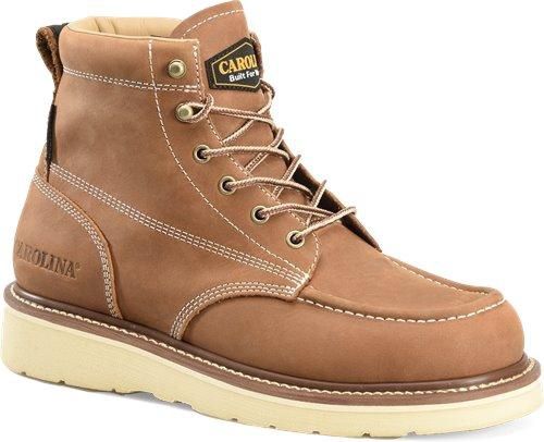 Carolina Men&#39;s 6&quot; AMP Waterproof, Moc Toe, Wedge Work Boot #CA7041 (Discontinued)