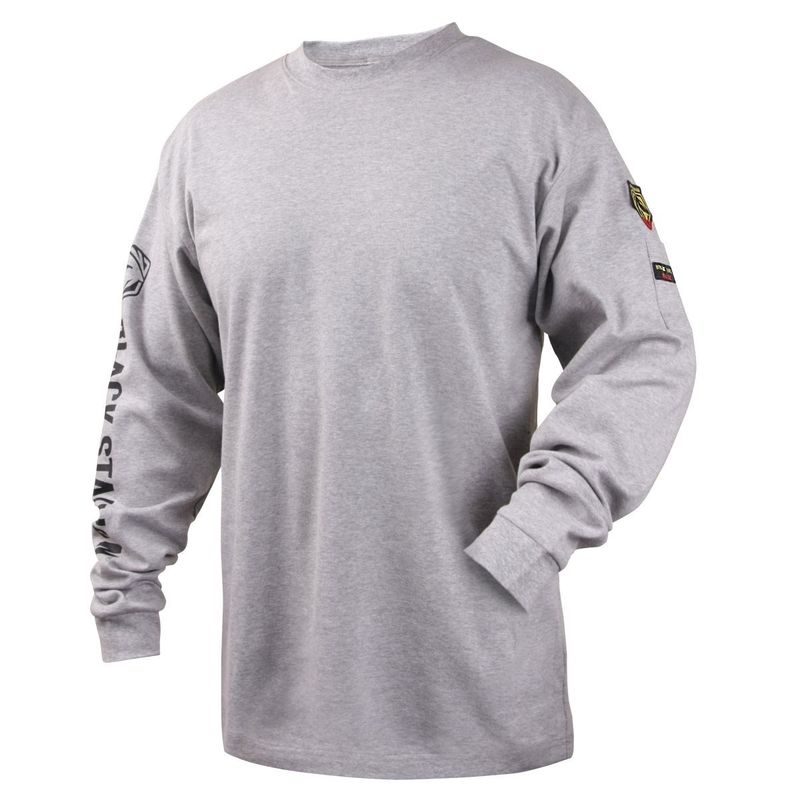 Black Stallion FR Cotton Knit Long-Sleeve T-Shirt