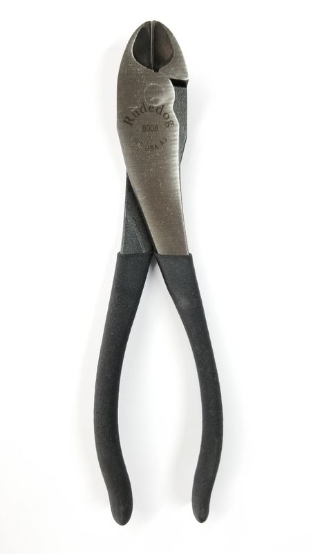 Rudedog USA 8&quot; Ironworkers Diagonal-Cutting Pliers w/ Tether Hole #8008