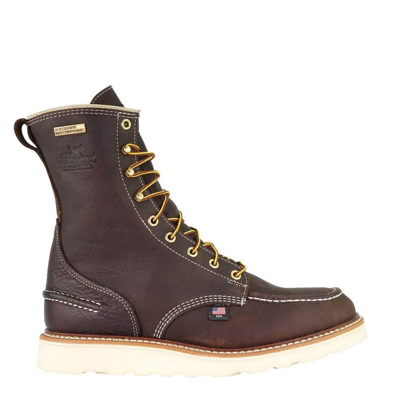 Thorogood 1957 Series Waterproof 8″ Briar Pitstop Moc Toe MAXWear Wedge™ #814-3800