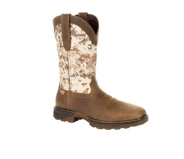 Durango Men&#39;s 12&quot; Dusty Brown/Digital Camo Waterproof Steel Toe Durango Maverick XP #DDB0207