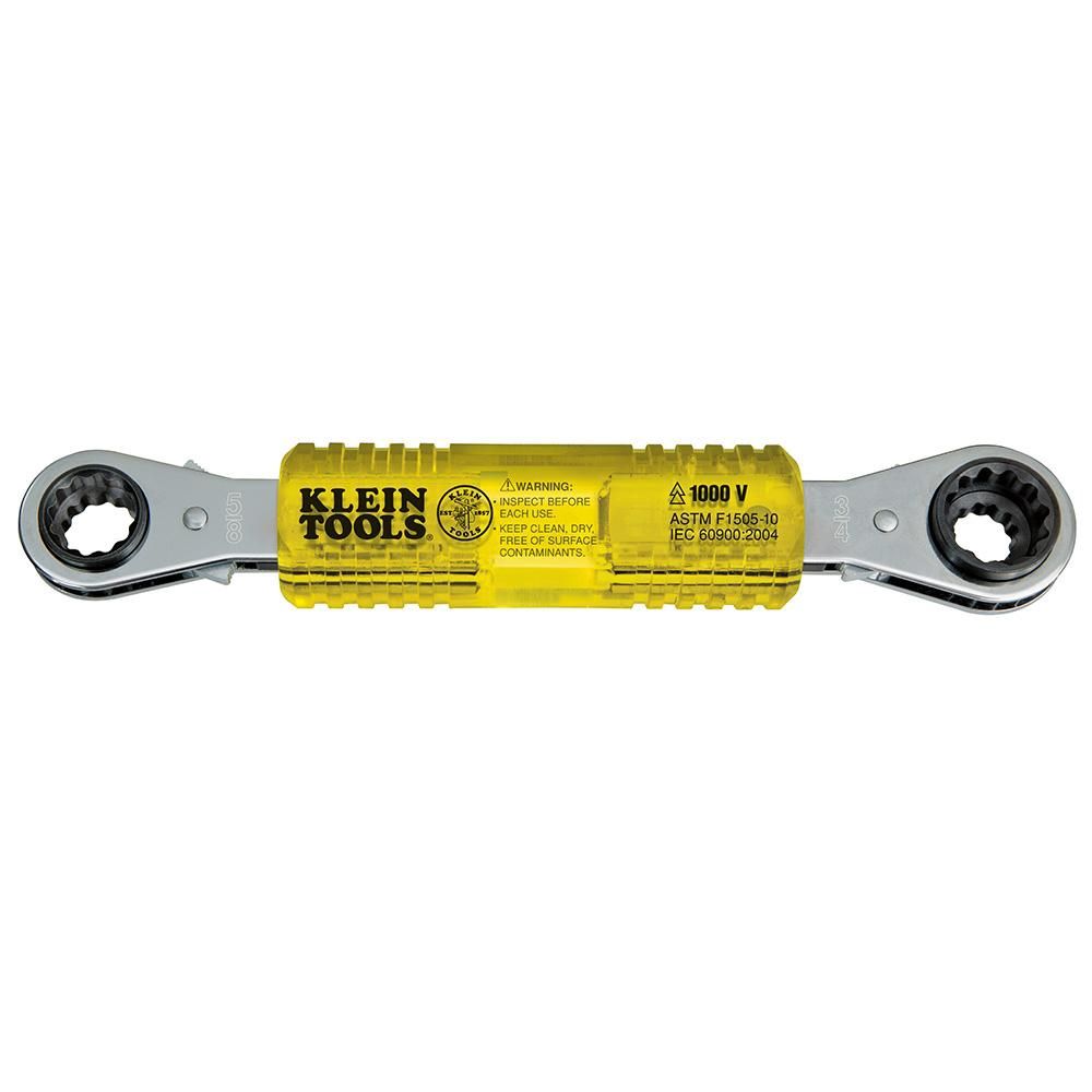 Klein Linemans Insulating 4-in-1 Box Wrench #KT223X4-INS