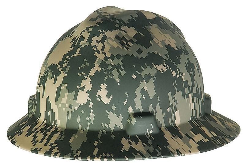 MSA V-gard Digi Camo Full Brim Hard Hat #10104254