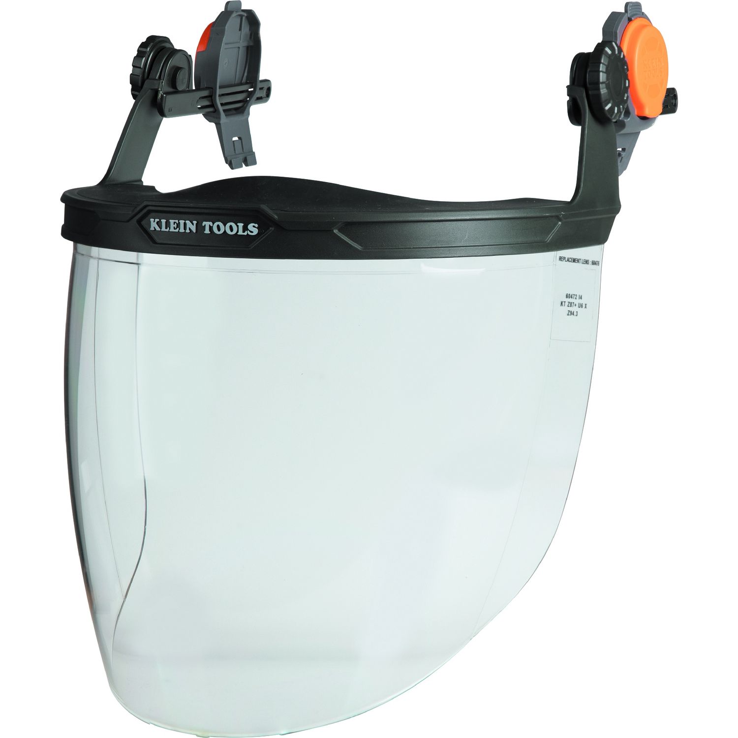 Klein Face Shield, Safety Helmet and Cap-Style Hard Hat, Clear #60472