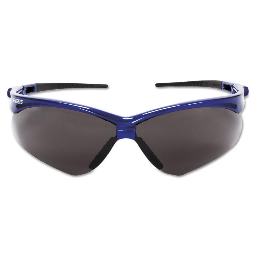 Nemesis Smoke Lens Blue Frame Safety Glasses #47387