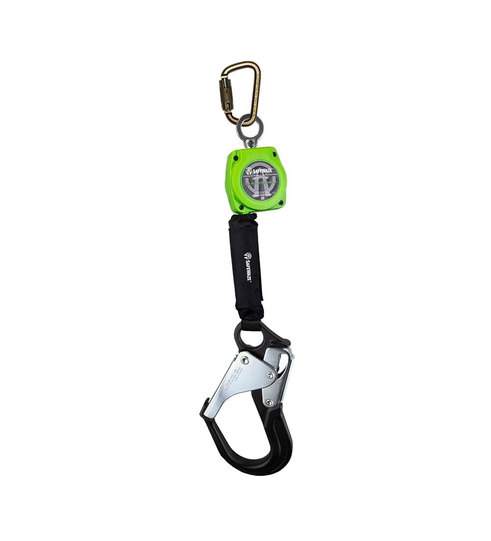 Safewaze 6&#39; Web Retractable with Aluminum Rebar Hook &amp; Steel Carabiner