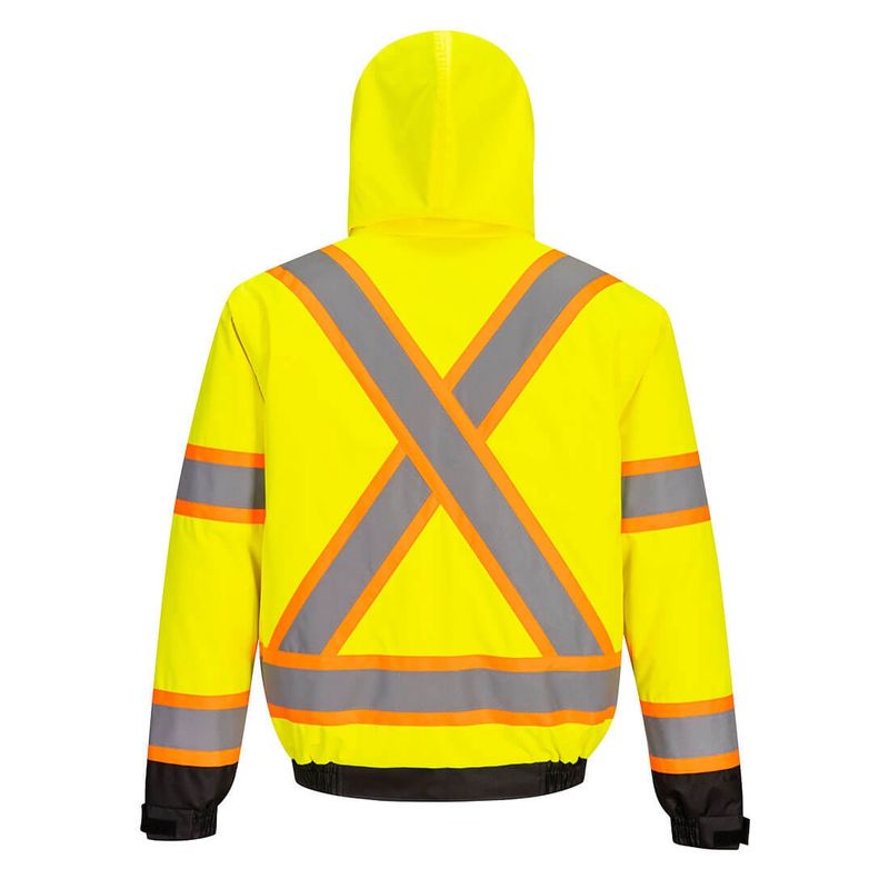 Portwest Hi-Vis X Back Contrast Tape Winter Bomber Jacket