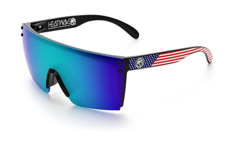 Heat Wave Lazer Face Sunglasses: Stars &amp; Stripes USA  Z87+