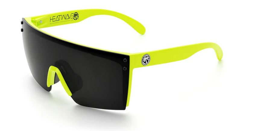 Heat Wave Lazer Face Sunglasses: Live Wire Frame/Black Lens Z87+
